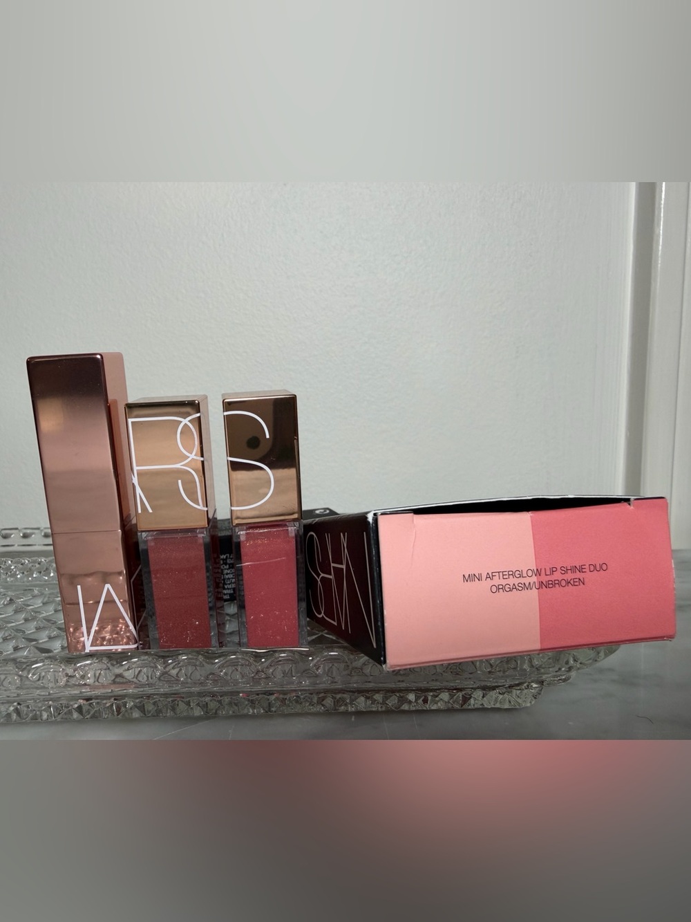 NARS Afterglow Lip Balm & Gloss Set - Orgasm/Unbroken - NIB - Picture 8 of 12